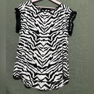 Express women’s small zebra print blouse